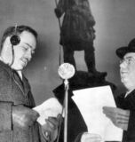 "Around the Town" Bob Heiss/Solomon Juneau statute interview around-the-town-mar-5-1939-bob-heiss-solomon-juneau-statue-interview